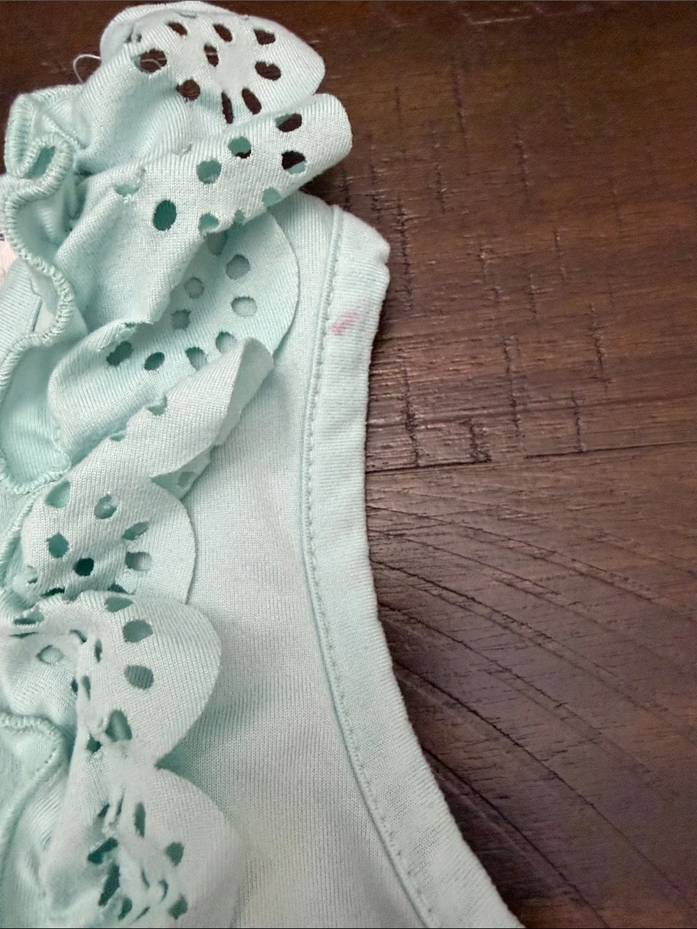 btween Mint Green Ruffle-Sleeve Romper